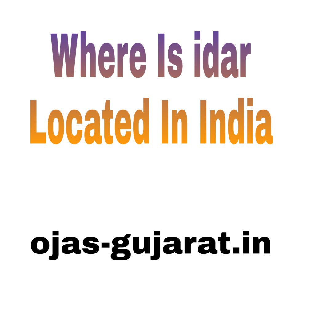 Where Is Idar Located In India