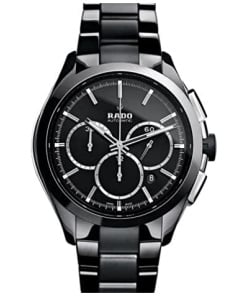 Stylish Men's Watch: Swiss Luxury Ceramic CENTRIX Analogue (Black and Silver)