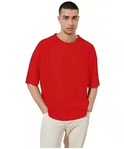 Oversized Half Sleeve Cotton Blend Tees for Men