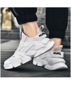 Fashionable White Flying Weave Men's Shoes