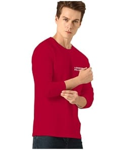 Men's Printed Round Neck Full Sleeve T-Shirt