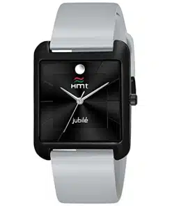 Men's Wrist Watch with Silicone Strap – Analog Display in Silver/White