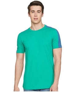 Regular Fit Spread Collar Tee for Men