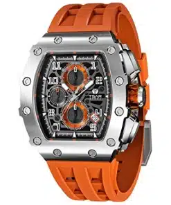 Stylish Dial Colored Strap Men's Analog Watch