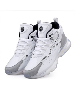 Men's Hi-Top Air Sole Solid Sneakers for Street Style