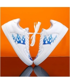 Fearless Low-Top Flat Sneaker for Casual Wear with Stylish Printing