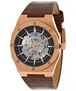 Urban Chic: Gold Dial Analog Men's Wrist Watch