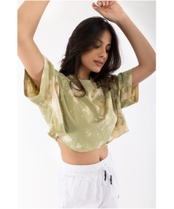 Pistachio Delight Cropped T-shirt