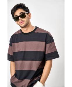Coco Stripes Relaxed Fit Oversized Tee