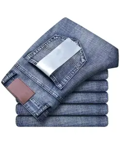 Men's Slim Cotton Denim Pants for Everyday Style