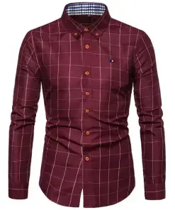 Men's Cotton Lapel Shirt for Timeless Style