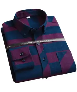 Men's Casual Plaid Shirt for Effortless Style