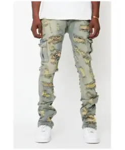 Men's Stacked Jeans for a Trendy Look