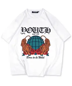 Men's White Heavy Cotton T-Shirt for Casual Style