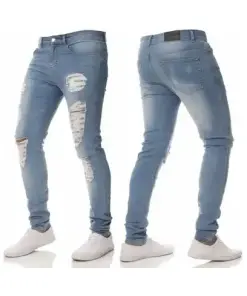Men's Slim Fit Stretchy Denim Trousers