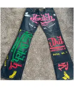 Relaxed Fit Printed Flared Jeans Collection