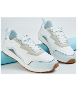 Women Colourblock Lace-Up Sneakers