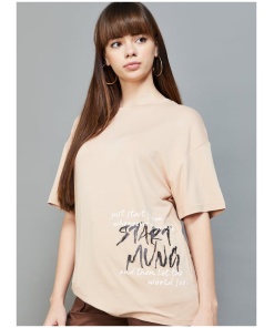 Women Printed Oversized T-shirt