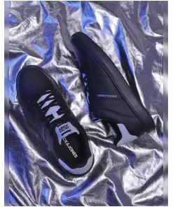 Black Pu Skater Sneakers