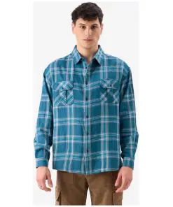 Blue Super Slim Fit Check Shirt