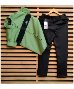 Armani Cotton Shirt & Zara Lycra Pants - Combo Pair