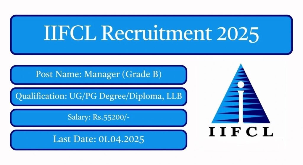 India Infrastructure Finance Company Limited (IIFCL) Recruitment 2025: Apply for Manager (Grade B) Posts