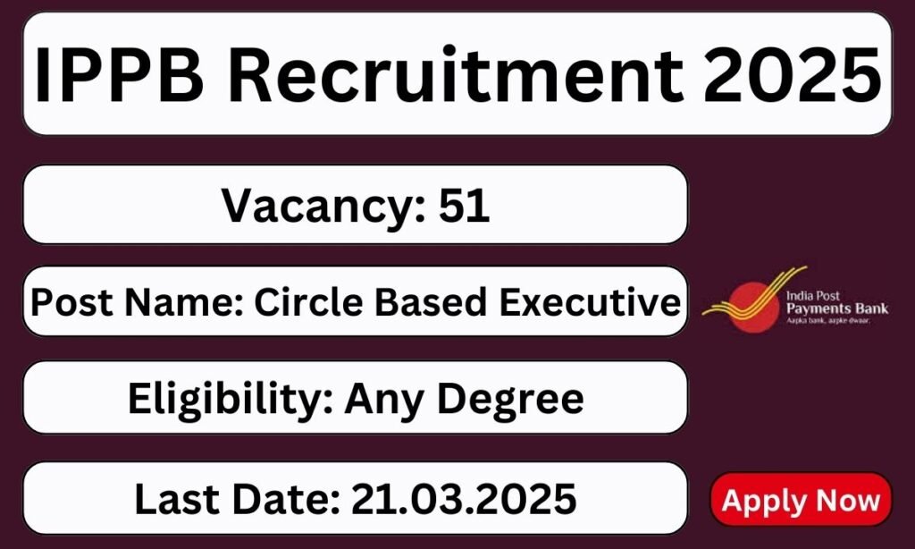 India Post Payments Bank (IPPB) Executive Recruitment 2025 – Apply Now!