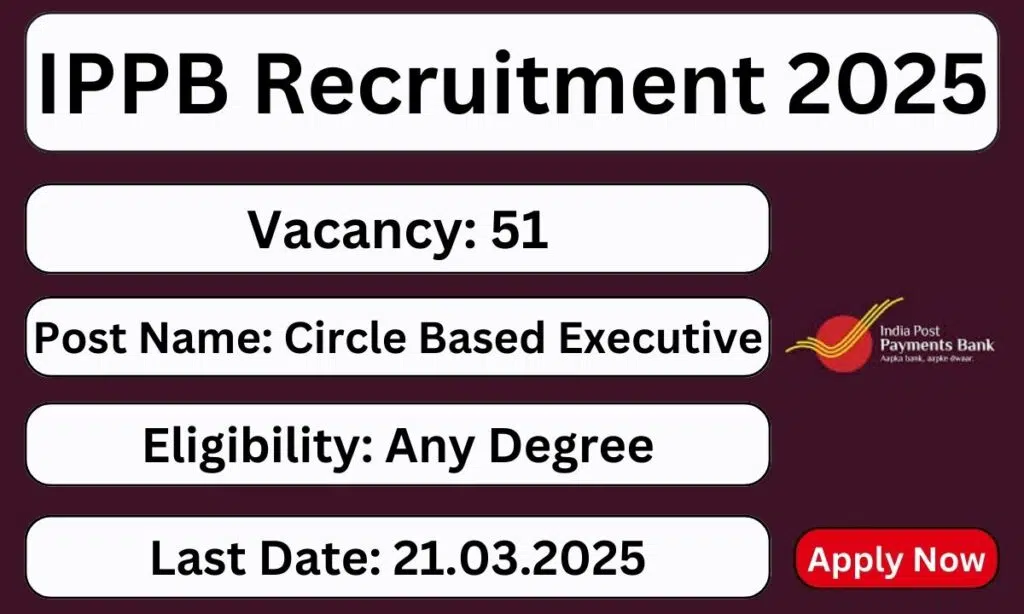 India Post Payments Bank (IPPB) Executive Recruitment 2025 – Apply Now!