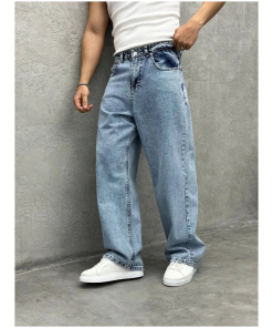 Retro Vintage Baggy Jeans for Men Relaxed Fit